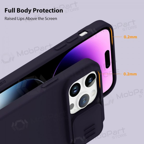 Apple iPhone 14 hoesje - Nillkin Silicone (donkerpaars)