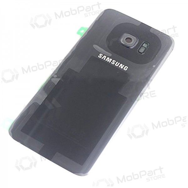 Samsung G935F Galaxy S7 Edge achterkant (zwart) (gebruikt grade B, origineel)
