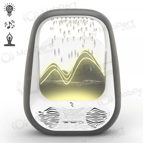 Ontspannende bluetooth-luidspreker met RGB-verlichting Relaxing Rain grijs