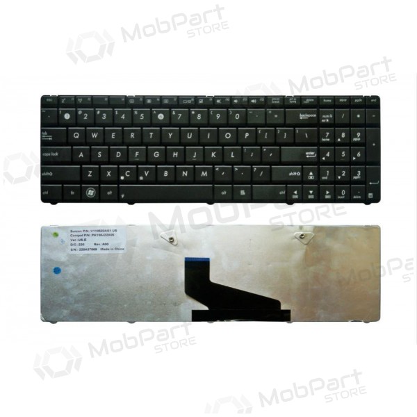 ASUS: K53U, K53B, K53T, K53, K53E toetsenbord