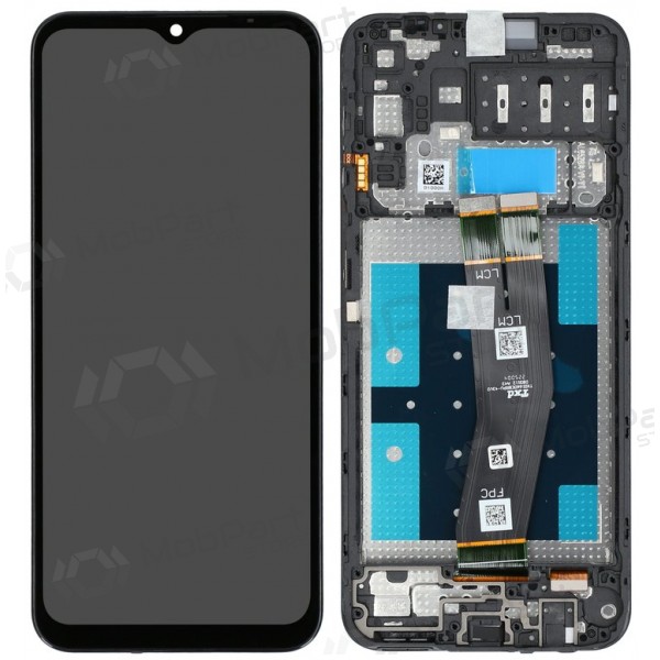 Samsung Galaxy A14 4G scherm (zwart) (met frame) (origineel)