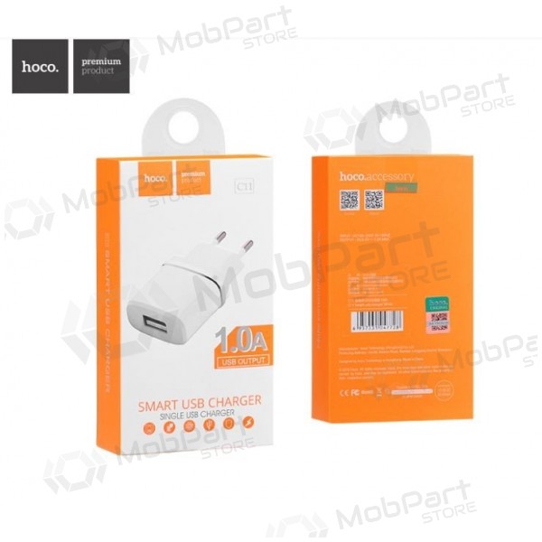 Lader HOCO C11 Smart USB (5V 1A) (wit)