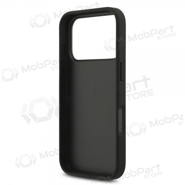 Apple iPhone 17 Pro hoesje - Guess PU 4G Metal Logo Strap (zwart)