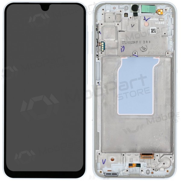 Samsung Galaxy A26 5G scherm (wit) (met frame) (origineel)