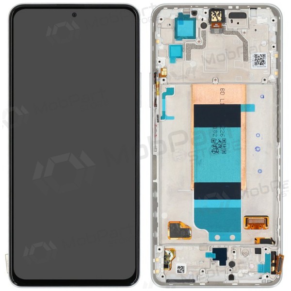 Xiaomi Poco F4 5G scherm (zilverachtig) (met een frame) (origineel)
