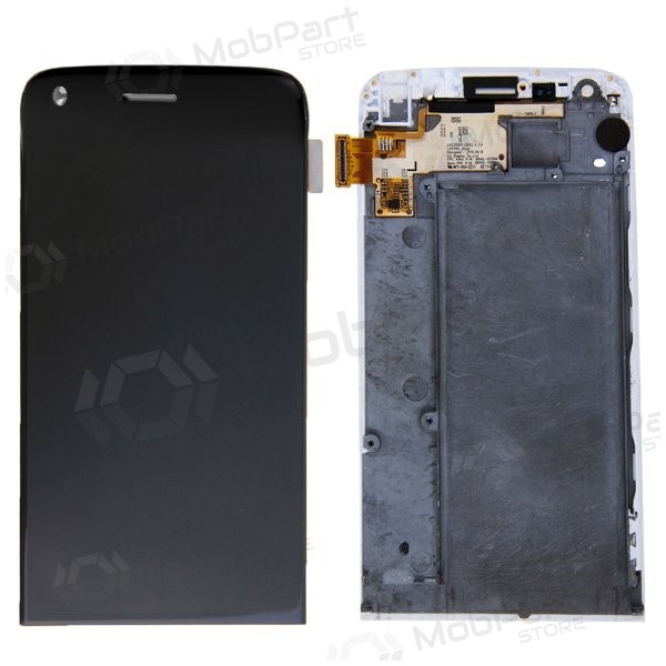 LG H850 G5 scherm (met een frame) (zwart) (service pack) (origineel)