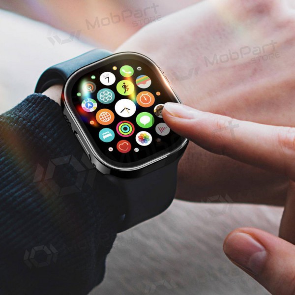 Apple Watch Ultra 49mm LCD beschermglas / hoesje - Dux Ducis Hamo (zwart)