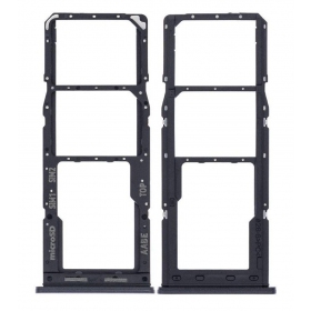 Samsung Galaxy A125 A12 / A127 A12S SIM-kaarthouder (zwart) (service pack) (origineel)