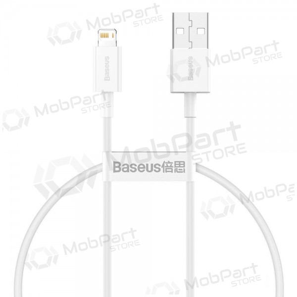 USB kabel Baseus Superior Lightning 2.4A 0.25m (wit) CALYS-02
