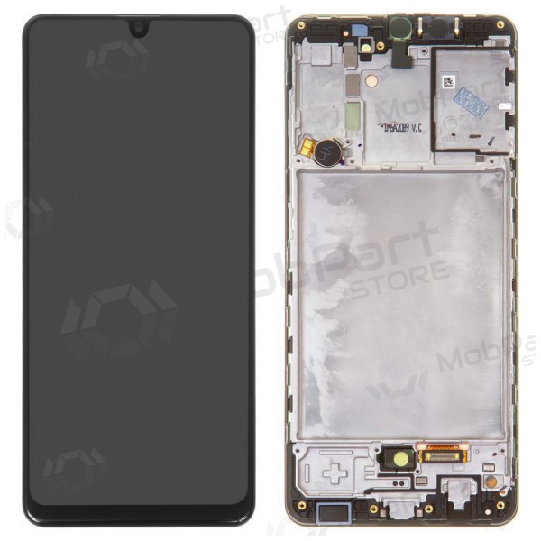 Samsung Galaxy A31 scherm (zwart) (met frame) (origineel)