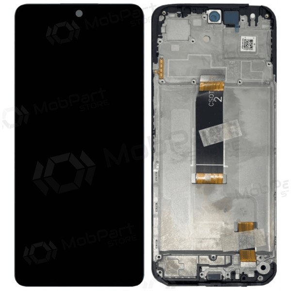 Xiaomi Redmi 13 4G, 5G, Poco M6 4G scherm (zwart) (met frame) (origineel)