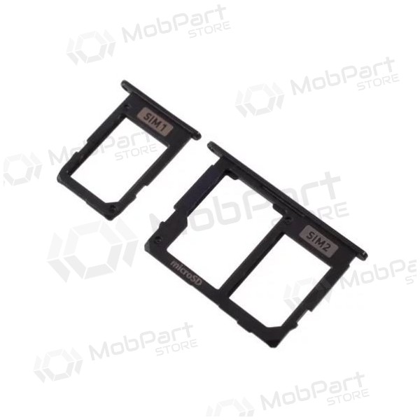 Samsung A605 Galaxy A6+ 2018 SIM-kaarthouder (2 stuks) (zwart)