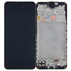 Samsung Galaxy A16 4G scherm (zwart) (met frame) (origineel)