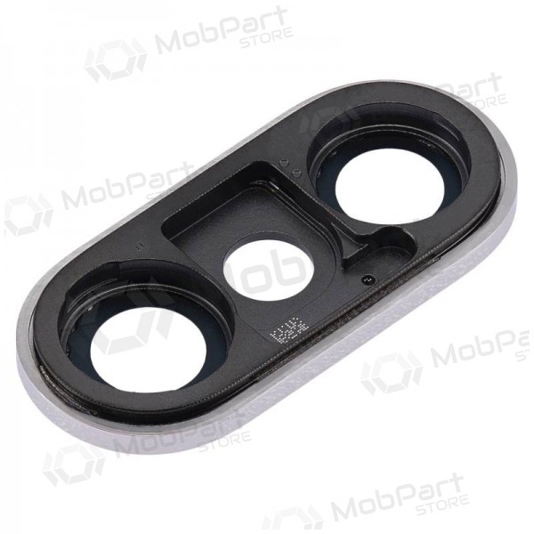 Apple iPhone XS / XS Max cameraglas (zilver) (met frame)