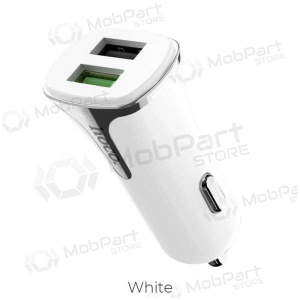 Lader automobilinis Hoco Z31 Quick Charge 3.0 (3.4A) x 2 USB (wit)