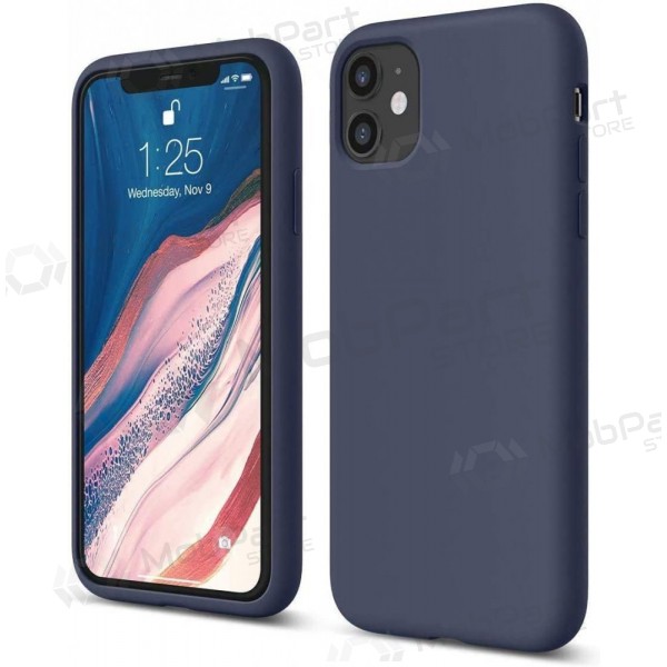 Xiaomi Redmi A7 4G hoesje - Liquid Silicone 1.5mm donkerblauw