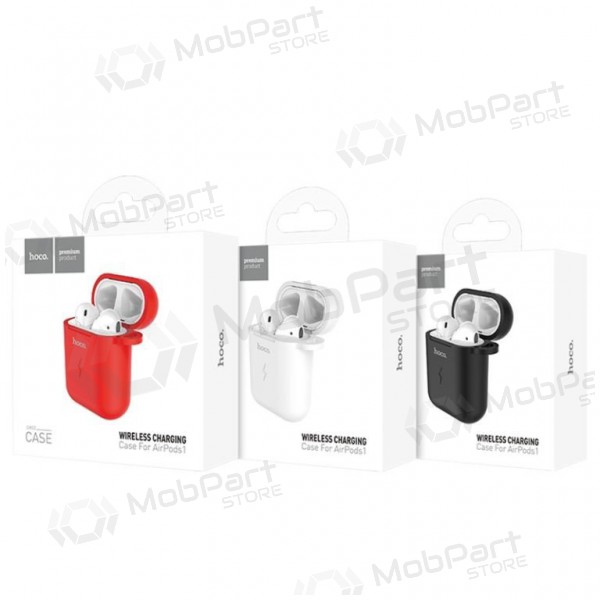 Draadloze lader HOCO CW22 Airpods (rood)
