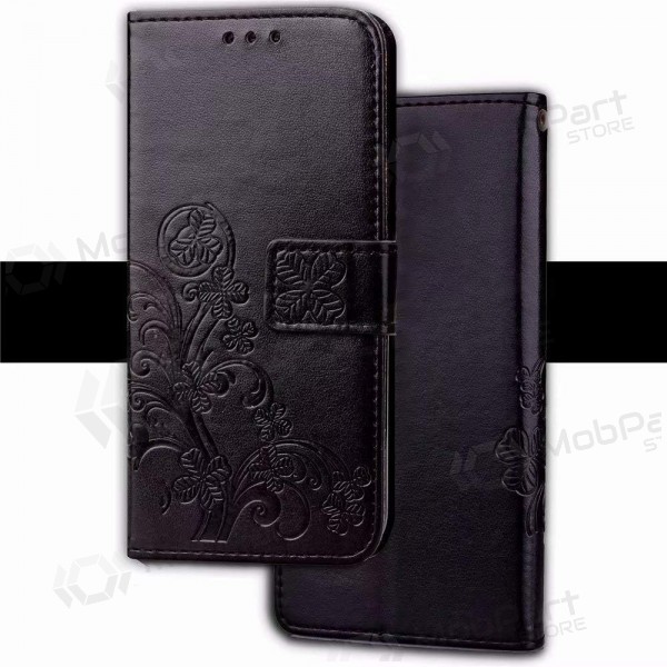 Samsung Galaxy A13 5G, A04 hoesje -Flower Book- (zwart)