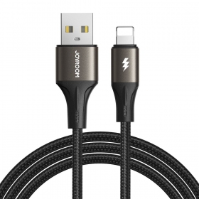 USB kabel Joyroom SA25-AL3 USB to Lightning 3A 1.2m zwart