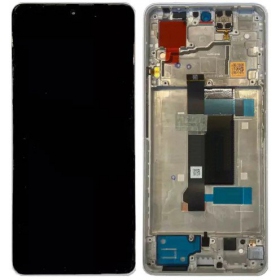 Xiaomi Poco X6 5G (compatibel met Redmi Note 13 Pro 5G) scherm (wit) (met frame) (origineel)