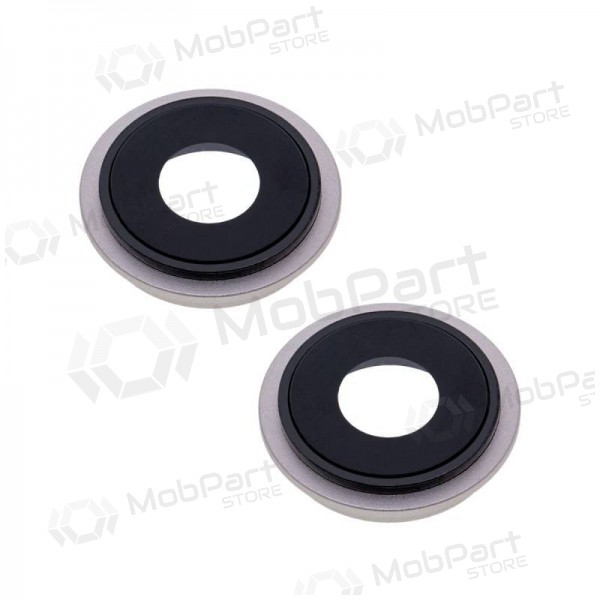 Apple iPhone 13 camera glas (2stuks) (wit) (met een frame)