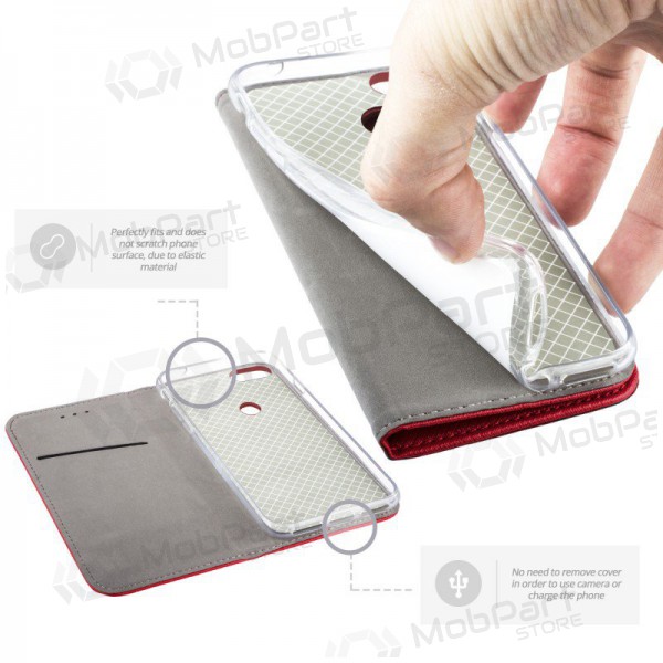 Apple iPhone 12 / 12 Pro hoesje - Smart Magnet (rood)