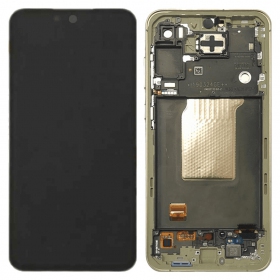 Samsung Galaxy A55 scherm (Awesome Lemon) (met frame) (refurbished)