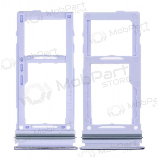Samsung A525 / A526 / A528 / A725 / A726 A52 Galaxy 4G / A52 5G / A52S 5G / A72 4G / A72 5G SIM-kaarthouder - violetinis - service pack - originalus
