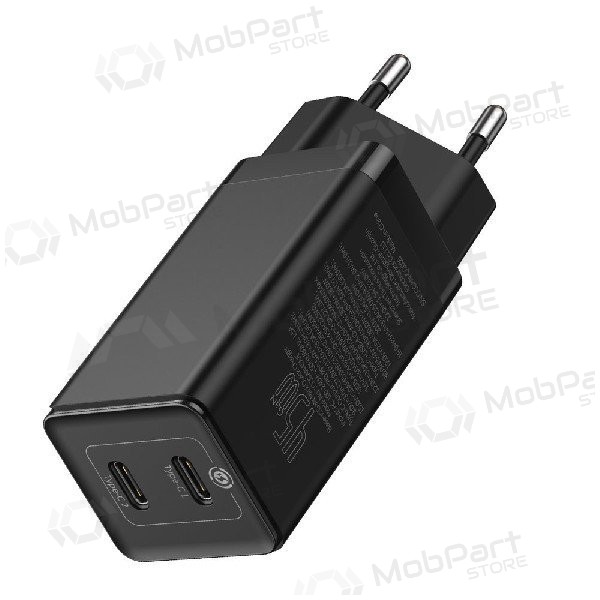 Lader Baseus GaN 45w (20V/3A) + Type-C kabel (MacBook) (zwart)