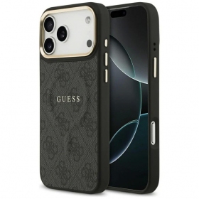 Apple iPhone 17 Pro hoesje - Guess PU Leather 4G Gold Frame MagSafe