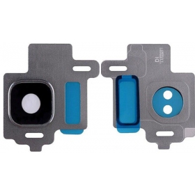 Samsung Galaxy S8 cameraglas (met frame) (paars)