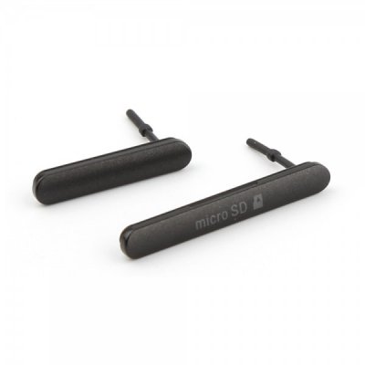 Sony Xperia M4 Aqua E2303 / Xperia M4 Aqua E2306 / Xperia M4 Aqua E2353 microSD en SIM klepjes - juoda