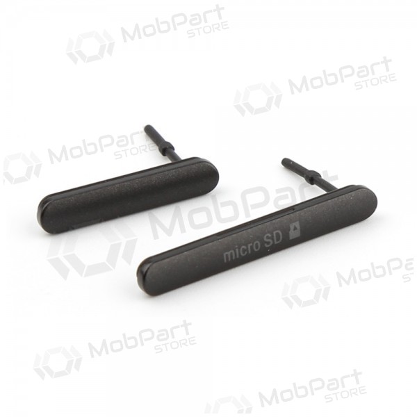 Sony Xperia M4 Aqua E2303 / Xperia M4 Aqua E2306 / Xperia M4 Aqua E2353 microSD en SIM klepjes - juoda