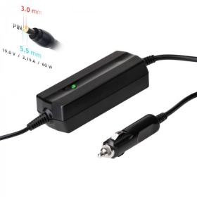 Autolader voor laptop Akyga AK-ND-38 (19V / 3.16A 60W 5.5 x 3.0mm + pin) SAMSUNG 1.2m