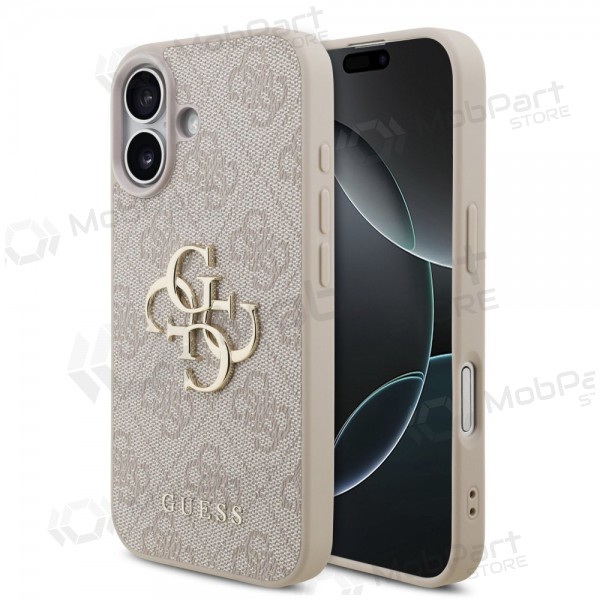 Apple iPhone 17 hoesje - Guess PU 4G Metal Logo (roze)