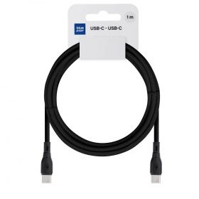 USB-C kabel Blue Star PJ73-13-3 USB-C naar USB-C 1 m 60 W zwart