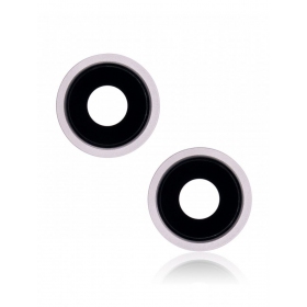 Apple iPhone 13 mini cameraglaasje (2 stuks) (roze) (met frame)