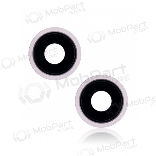 Apple iPhone 13 mini cameraglaasje (2 stuks) (roze) (met frame)