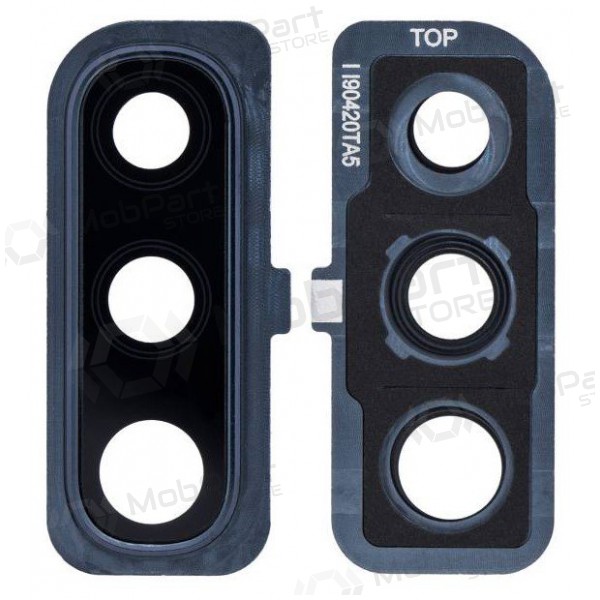 Samsung A505 / A705 Galaxy A50 2019 / A70 2019 camera glas (met een frame) (zwart)