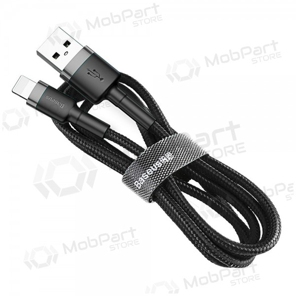 USB kabel Baseus Cafule USB-A to Lightning 1.5A 2.0m grijs-zwart CALKLF-CG1