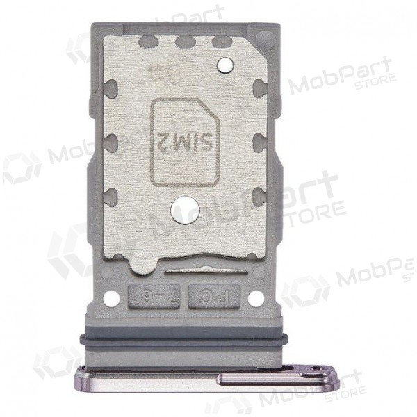 Samsung S918 Galaxy S23 Ultra Dual SIM-kaarthouder (levandos) (service pack) (origineel)