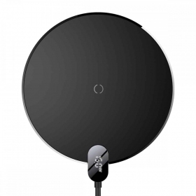 Draadloze oplader Baseus Digitale LED-display Gen2 15W CCED000001 (zwart)