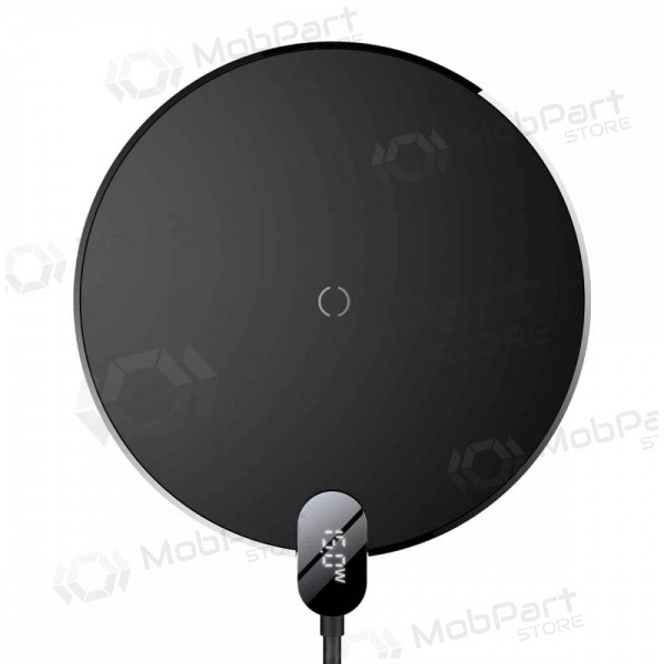 Draadloze oplader Baseus Digitale LED-display Gen2 15W CCED000001 (zwart)