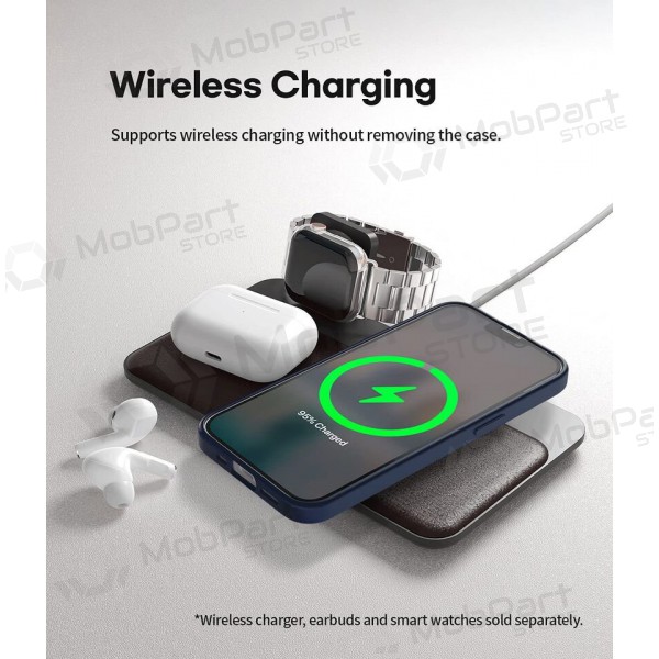 Apple iPhone 15 Pro Max hoesje Mercury Soft Feeling (donkerblauw)