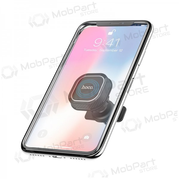 Hoco CA52 Universele autotelefoonhouder, magnetisch, voor ventilatieroosters, zwart-grijs