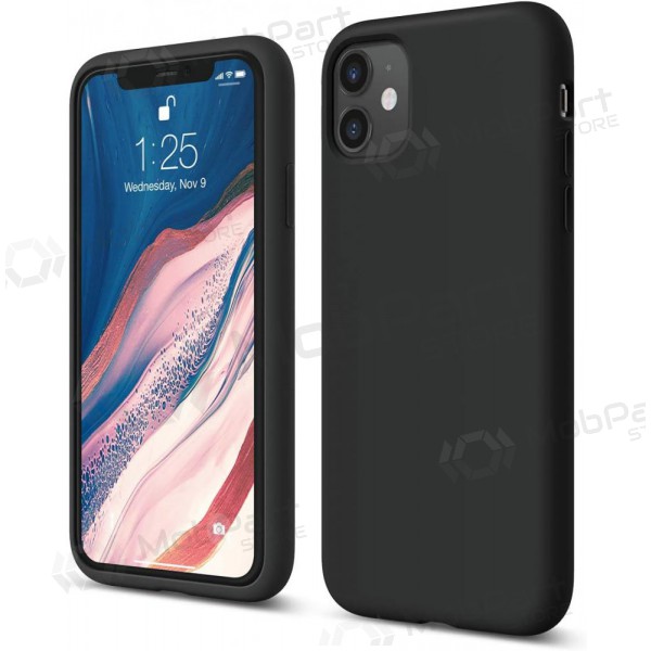 Xiaomi Redmi 9A, 9AT Hoesje Liquid Silicone 1.5mm (zwart)