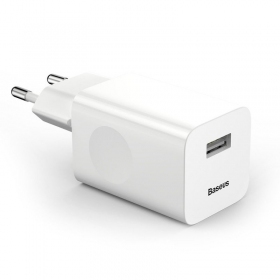 Telefoonoplader Baseus CCALL-BX02 24 W USB-A wit