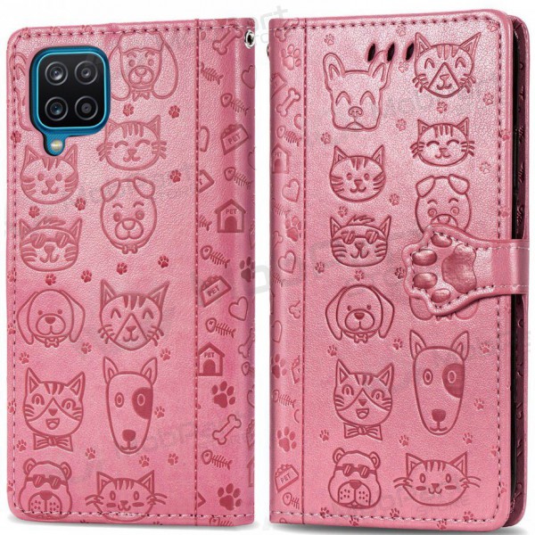 Samsung Galaxy A54 hoesje - Cat-Dog (roze)