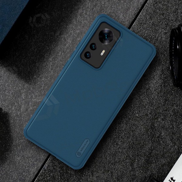 Xiaomi Redmi Note 12 5G / Poco X5 hoesje Nillkin Frosted Shield (blauw)