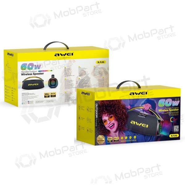Bluetooth draagbare luidspreker Awei KA16 60W zwart
